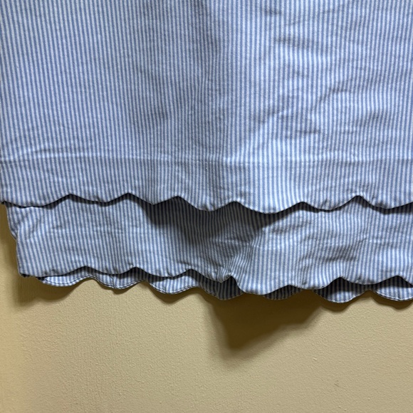 Crown & Ivy Light Blue Striped Mini Skort - Picture 3 of 12